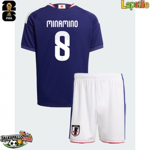 Japani Takumi Minamino #8 Kotipaita Lapsille MM-kisat 2026 Lyhythihainen (+ shortsit)